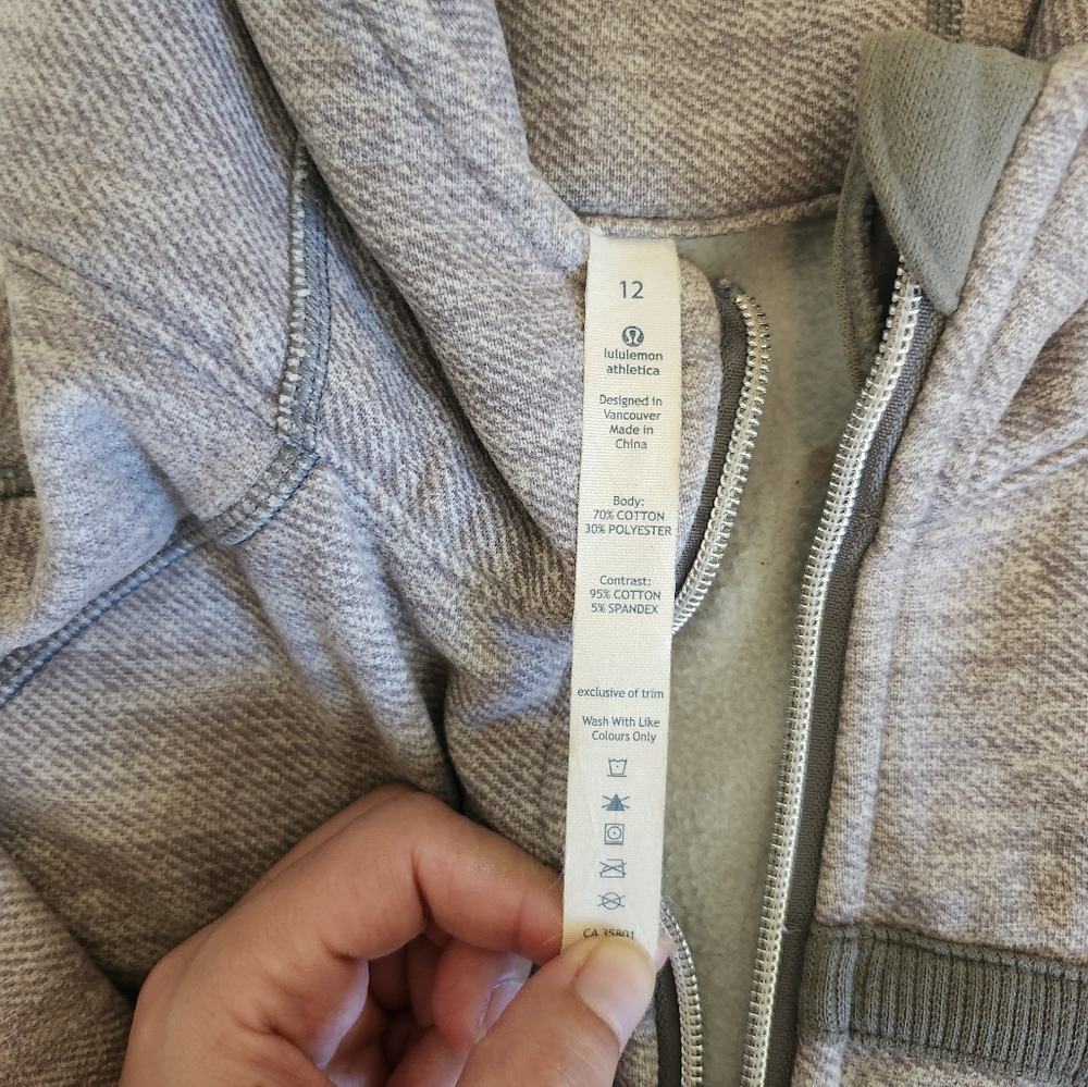 Gray Hooded Jacket -Lululemon SCUBA hoodie